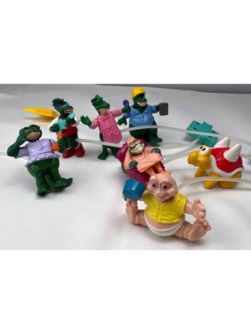 McDonalds 1990s Dinosaur Family Toys Figurines Set Retro Kids Meal Lot